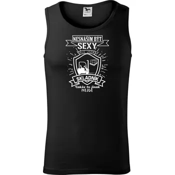 Nesnáším být sexy - skladník, skladnice - Tílko pánské Core - XL ( Černá )