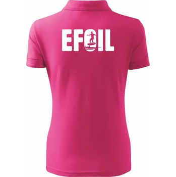 Efoil nápis - Polokošile dámská Pique Polo - 2XL ( Purpurová )