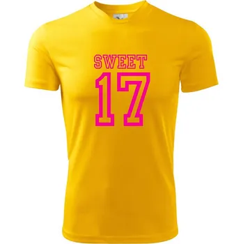 Chlapecké tričko Sweet 17 - Dětské triko sportovní (dresovina) - 122 cm/6 let ( Žlutá )