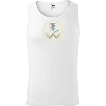 Pánské termoprádlo Indiánské teepee v kruhu - Tílko pánské Core - XL ( Bílá )