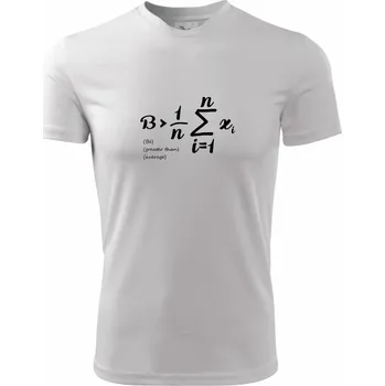 Be greater than average - Dětské triko sportovní (dresovina) - 146 cm/10 let ( Bílá )