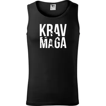 Pánské termoprádlo Nápis Krav Maga - Tílko pánské Core - M ( Černá )