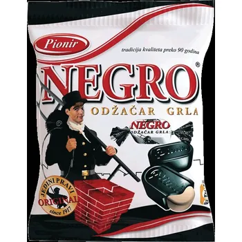 Bonbon Pionir Negro - bonbóny s lékořicí a mátou 100g