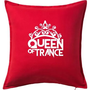 Polštář Queen of Trance - Polštář 50x50 - 50x50 - Pouze potah ( Červená )