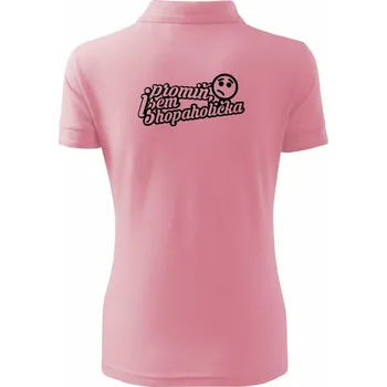 Promiň, jsem shopaholička - Polokošile dámská Pique Polo - L ( Růžová )