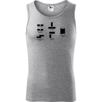 Svářeč - Typy svarů - Tílko pánské Core - S ( Tmavě šedý melír )