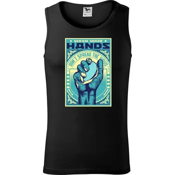 Pánské termoprádlo Corona wash your hands - Tílko pánské Core - XL ( Černá )