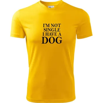 Chlapecké tričko I have a dog - Dětské triko sportovní (dresovina) - 122 cm/6 let ( Žlutá )