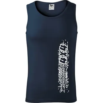 Pneu stopa 4x4 - Tílko pánské Core - S ( Námořní modrá (velmi tmavá - téměř černá) )