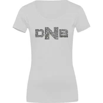 Dámské tričko Dámské tričko D'n'B Words 2 Velikost: XS, Barva: Bílá