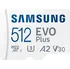 Paměťová karta Samsung Evo Plus microSDXC 512 GB UHS-I U3 V30 130 MB/s + SD adaptér