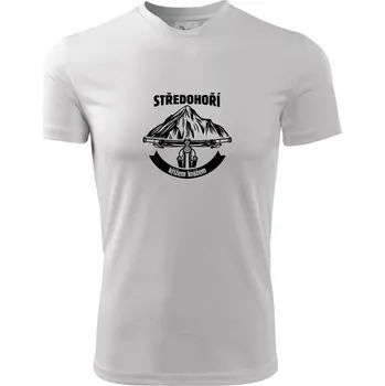 Chlapecké tričko České středohoří křížem krážem - Dětské triko sportovní (dresovina) - 122 cm/6 let ( Bílá )