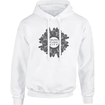 Pánská mikina Pánská mikina s kapucí New City NEURO Velikost: S, Barva: Bílá