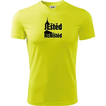 Chlapecké tričko Ještěd neníštěd - Dětské triko sportovní (dresovina) - 134 cm/8 let ( Neonově žlutá )