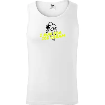 I Run for Ice Cream - Tílko pánské Core - XL ( Bílá )