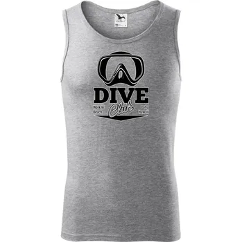 Dive club - waikiki - Tílko pánské Core - L ( Tmavě šedý melír )