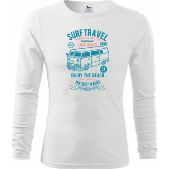 Pánské oblečení Surf Travel - Triko s dlouhým rukávem FIT-T long sleeve - M ( Bílá )