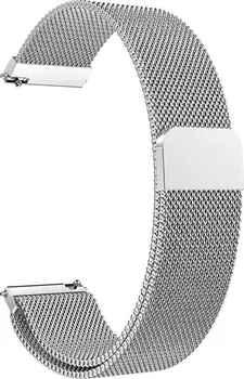 Řemínek na hodinky Eternico Elegance Milanese Quick Release 20 mm stříbrný