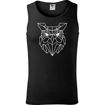 Geometrie - sova - Tílko pánské Core - XL ( Černá )