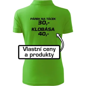 Párek na tácek a klobása - Polokošile dámská Pique Polo - L ( Apple Green )