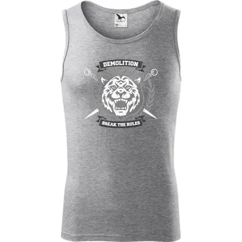 Tiger demo - Tílko pánské Core - S ( Tmavě šedý melír )