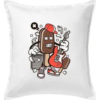 Polštář Rockový nanuk - Polštář 50x50 - 50x50 - Pouze potah ( Bílá )