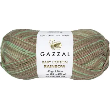 Příze Příze Gazzal Baby Cotton Rainbow 478
