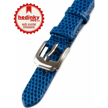 Řemínek na hodinky Kožený řemínek Mavex HYP-02-BLUE, modrý - 16 mm