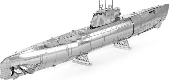 Foto 3D puzzle Metal Earth German U-Boat Type XXI 57 dílků - Zbozi.cz