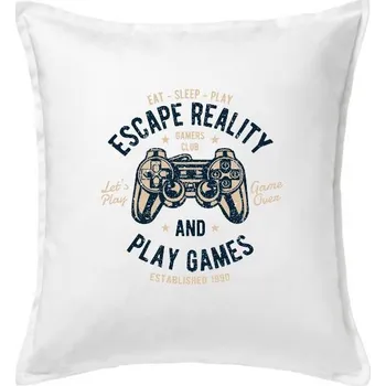 Polštář Escape Reality - Polštář 50x50 - 50x50 - Pouze potah ( Bílá )
