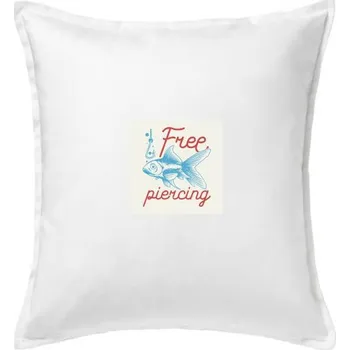 Polštář Free piercing - Polštář 50x50 - 50x50 - Pouze potah ( Bílá )