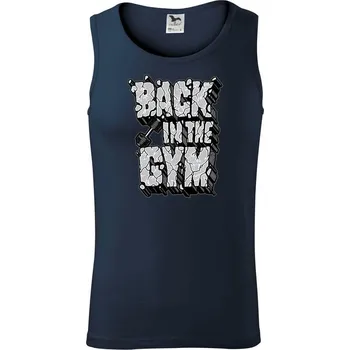 Pánská móda Back in the gym - Tílko pánské Core - XL ( Námořní modrá (velmi tmavá - téměř černá) )