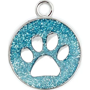 Přívěsek Přívěsek na řetízek tlapka modrá