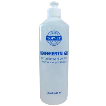Vodivý gel Topvet.cz INDIFERENTNÍ GEL 600 ml (SONO GEL) pro univerzální použití