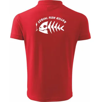 Pánská košile Rybaření - Serial fish killer - Polokošile pánská Pique Polo 203 - L ( Červená )