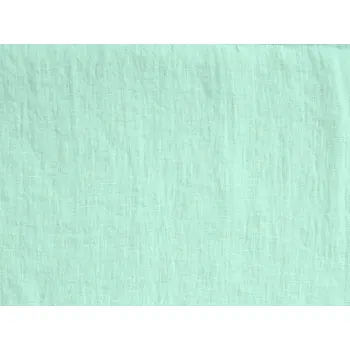 Snový svět VZOREK - Lněná látka zelená mint měkčená
