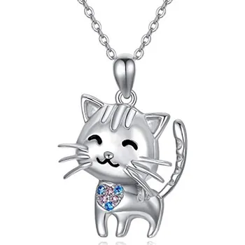Řetízek Olivie Stříbrný náhrdelník KOČKA 5592 Ag 925; ≤4,3 g.