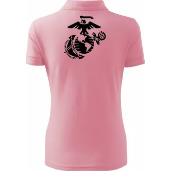 United Marines logo - Polokošile dámská Pique Polo - S ( Růžová )