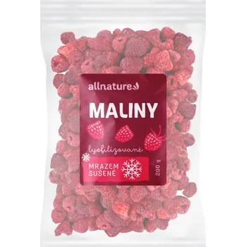 Sušené ovoce Allnature Maliny sušené mrazem 200 g