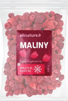 Sušené ovoce Allnature Maliny sušené mrazem 200 g