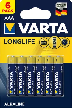 Článková baterie Varta Longlife LR03 6 ks