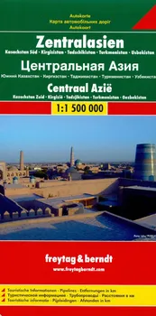 Autokarte: Zentralasien: Kasachstan Süd, Kirgisistan, Tadschikistan, Turkmenistan, Usbekistan 1:1 500 000 - Freytag & Berndt [DE] (2019)