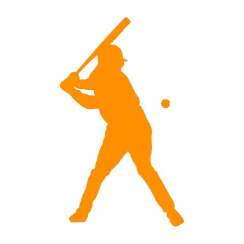 Samolepicí dekorace na vozidlo Baseball 013 pravá (06 - oranžová) SAMOLEPKA NA AUTO, NÁLEPKA, FÓLIE, POLEP, TUNING, VLASTNÍ TEXT, TISK, AUTOSAMOLEPKY.cz, POLEPY, OBRÁZEK, LOGO, 3D STICKERS