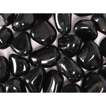 Magieprirody.cz Tromlovaný kámen Obsidián černý XL velikost 30 - 45 mm - USA #284 Množství: 500g