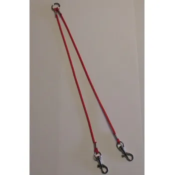 Vodítko pro psa Rozdvojka lanko 0,3x30cm-červené