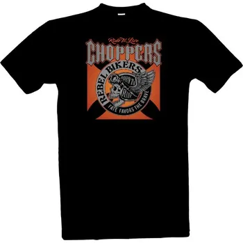 Pánské tričko Tričko s potiskem Choppers Rebel Bikers - Orange Design pánské