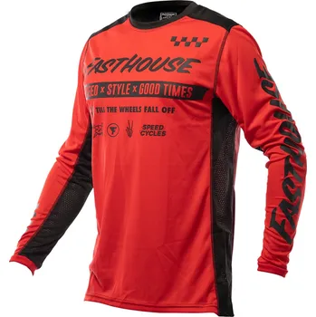 Moto dres Fasthouse Grindhouse Domingo Jersey Red Velikost: M