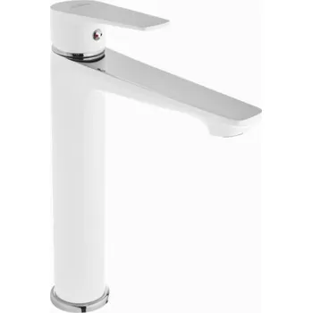 Vodovodní baterie Aplomo Doky vysoká umyvadlová baterie, chrom/bílá