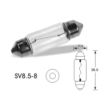 Autožárovka 24V/5W sufit SV 8,5 11x35, QLUX