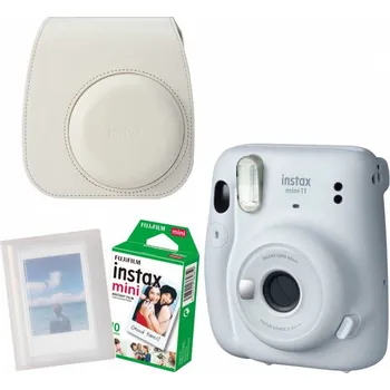 Analogový fotoaparát Fujifilm Instax Mini 11 Big Bundle Ice White